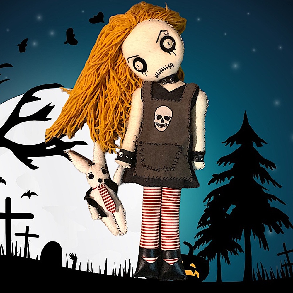 Handmade creepy doll